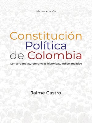 cover image of Constitución política de Colombia